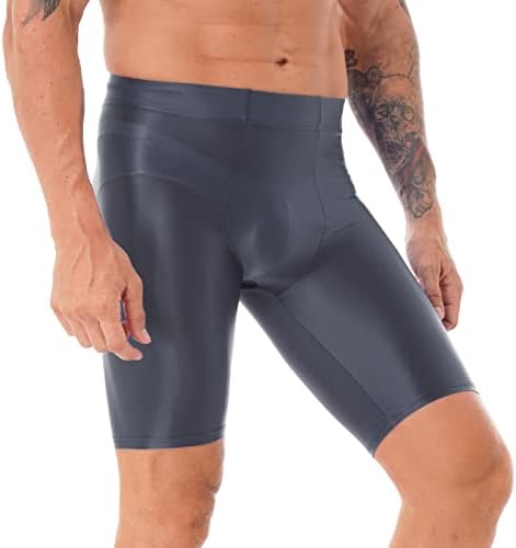 Chictry masculino de cintura alta classes esportivas brilhantes shorts shorts de moto