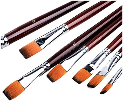 Nylon de nylon de duas cores Walnuta caneta 12 conjuntos de pincéis Art Brushes de pintura aquarela