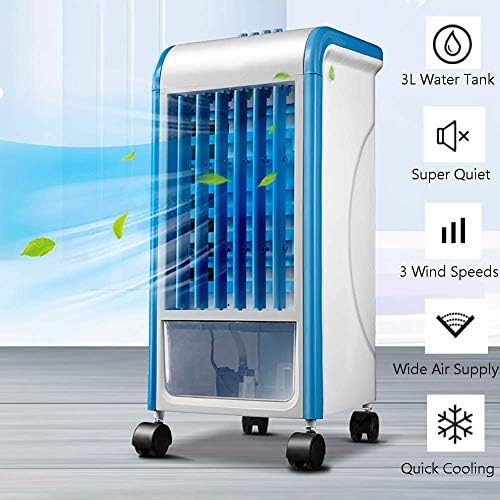 Isobu Liliang- resfriador de ar sem lâmina, 3 velocidades de ventilador de ar condicionado evaporativo de ar condicionado, umidificador