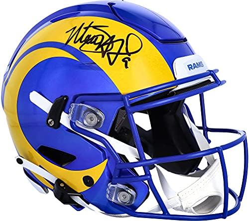 Matthew Stafford Los Angeles Rams autografou Riddell Speed ​​Flex Capacete autêntico - capacetes NFL autografados