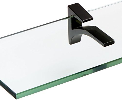 Prateleira de vidro cardeal de vidro de spancraff, cromo, 4,75 x 30