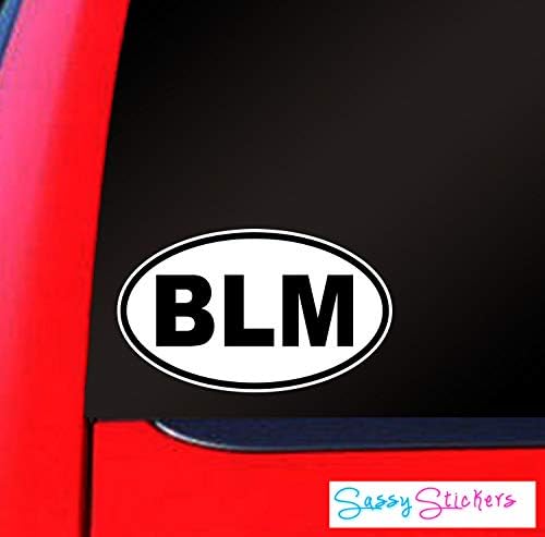 Black Lives Matter BLM Oval Sticker Decal