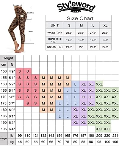 Calça de ioga feminina com estilo de estilo com bolsos de altura de altura de altas da cintura, calças de corrida