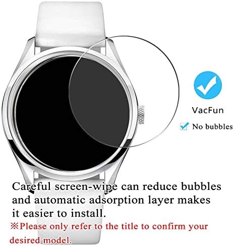Synvy [3 pacote] Protetor de tela de vidro temperado, compatível com Rolex DateJust 41 126331 9H Film SmartWatch