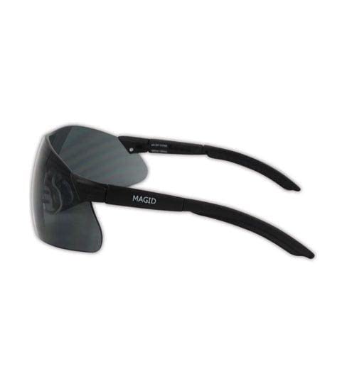 Magid Y40BKGY Gemstone Quartz Protetive Eyewear, lente cinza e moldura preta