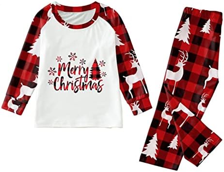 Pijamas da família Conjunto de pijamas de Natal para uso de roupas caseiras de impressão de impressão combina