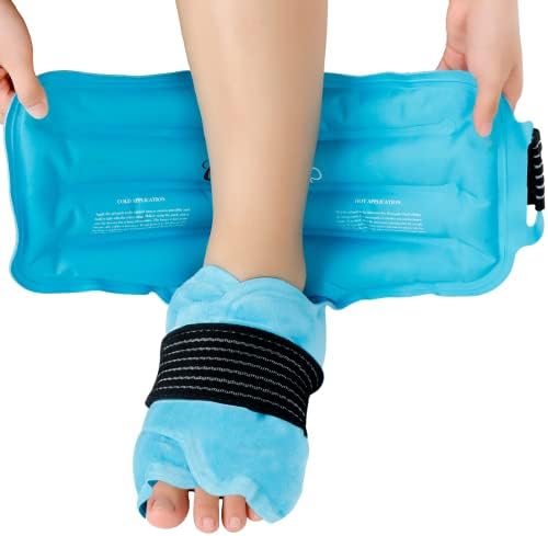 Embrulho confortável no tornozelo para alívio da dor no pé, pacote de gelo de gel reutilizável para lesões no pé do tornozelo,
