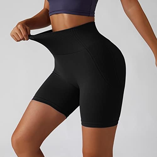 Shorts de ginástica feminino shorts de cintura alta scrunch butt shorts de levantamento