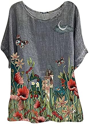 ILH feminino tshirts de grandes dimensões de verão Mulheres mais tamanhos O-BOLECE PRIMEIRA BOTURA LOLTA BOTURA LOUTA TUNIC