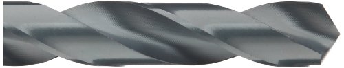 Chicago Latrobe 190 Aço de alta velocidade reduziu a broca de haste, acabamento de óxido preto, haste redonda, ponto de 118 graus convencional, tamanho de 1-11/32