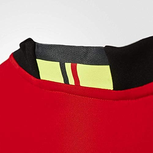 Adidas Men's Belgium Home Soccer Jersey Climacool Vermelho, Black