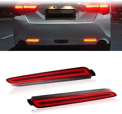 Wiqimiyi Red Refletores de pára-choques traseiro LED Turn Burn Sinal traseiro de nevoeiro claro Cumbo traseiro luz