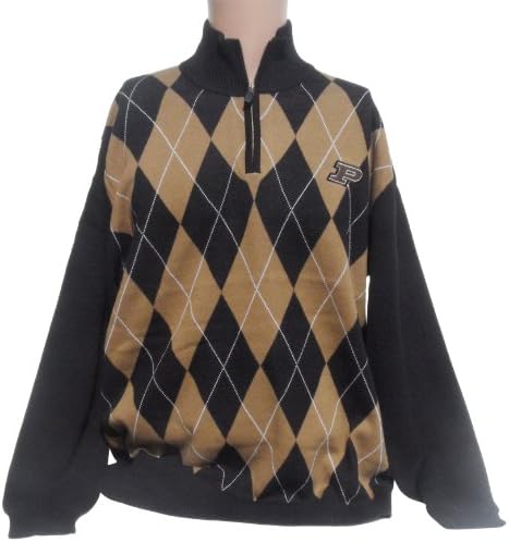 NCAA Purdue Boilermakers Argyle Sweater, X-Large