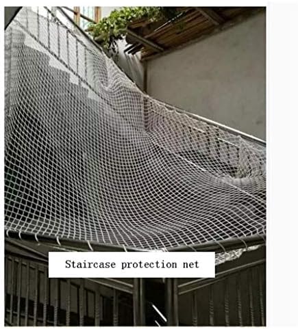 Yuwuxin Grid de corda de nylon líquido de corda multifuncional, redes anti-queda para escadas infantis internas, rede de proteção ao ar livre, rede de decoração de teto de bar e restaurante, malha 5cm, diâmetro da corda 6mm