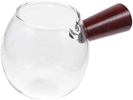 Luxshiny 4pcs vidro leite xícara de vidro creme ardente expresso jarro jarro jarro jarro de vidro copos de copo copos de vidro bebendo copos de copo de copo de copo transparente de copo transparente