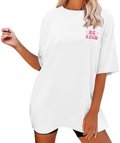 Camisetas de ginástica de grandes dimensões para mulheres, camisetas de camisa esportiva de manga curta impressa em padrão
