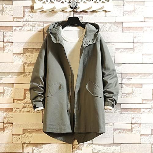 Lazer dos negócios de moda masculina Lazer grande com capuz de cor sólida versátil jaqueta casual casal casacos paredes