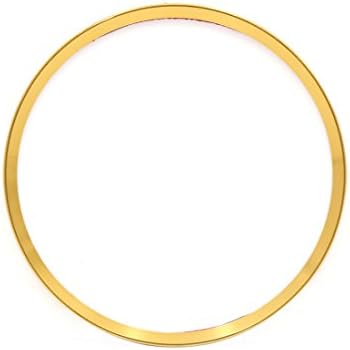 UXCELL 4PCS Gold Tone Wheel Centro Centro de Cubro Decoração Decorativa Ring Decor para Cadillac