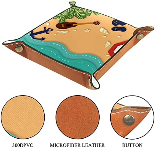 Elementos da praia âncora para a mesa da cômoda - suporte para bandeja de caixa e carteira