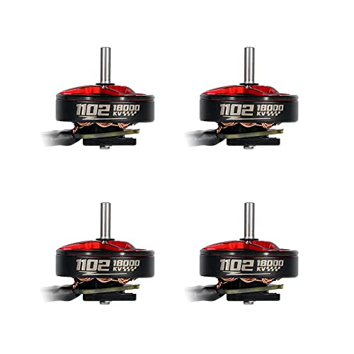 Betafpv 4pcs 1102 18000kV Motor sem escova 1S Motor de drone leve FPV compatível para F4 1S 5A/12A Flight Controller 75mm Drone de grito como Meteor75 1s Racing Drone Cetus Pro Quadcopter