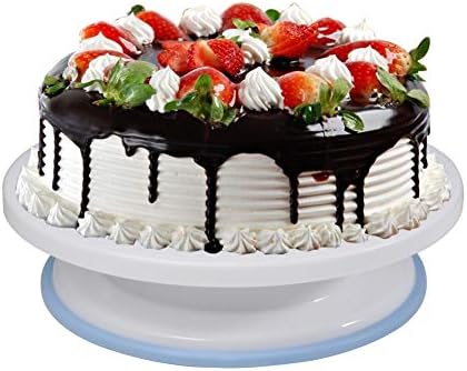 Conjunto de suporte de bolo, bolo de bolo de pp bolo de 11 polegadas suporte de bolo giratória com 3 pentes de raspador e