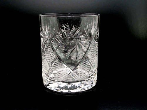 Russo Russo Crystal Scotch Whisky Vodka Rocks Glasses antiquado vintage