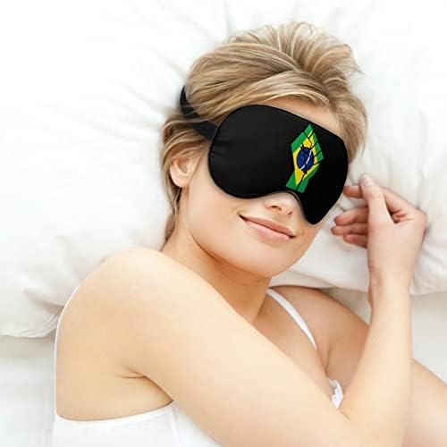 Bandeira brasileira resistir à máscara de olho do sono Máscara de olho gole de olho de olho macho