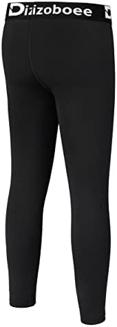 Dizoboee Boys Compression calças de perneiras de perneiras para esportes para jovens crianças atléticas de basquete Base Camada