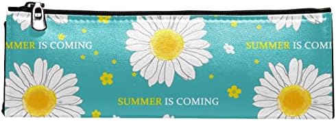 Tbouobt Gifts for Men Mulheres Bolsa de maquiagem bolsa de higiene pessoal Sacos de cosméticos, desenho animado de margarida de flor de verão Floral