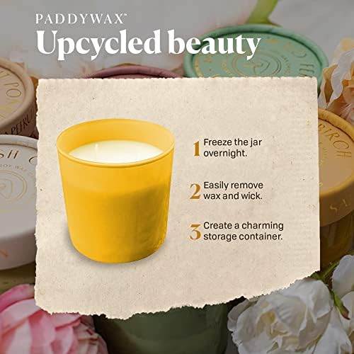 Paddywax Firefly Candle Co. Velas perfumadas otimistas com mistura de cera de soja e jarra de vidro reutilizável para fragrância