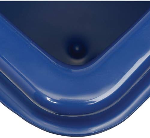 Global Industrial 8 Bushel HDPE Caminhão de caixa de plástico com base de aço, azul, 33-3/10 L x 24-3/5 W x 27-2/5 h