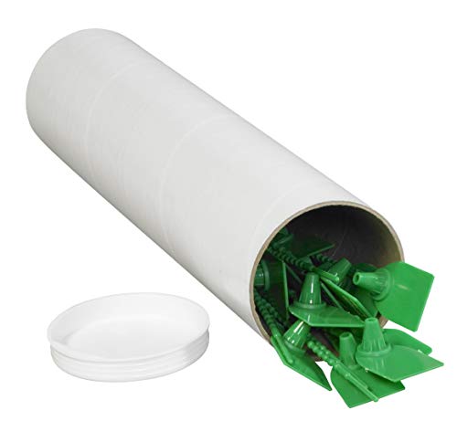 Tubos de correspondência branca Aviditi com tampas, 3 x 20, pacote de 24, para remessa, armazenamento, correspondência e proteção