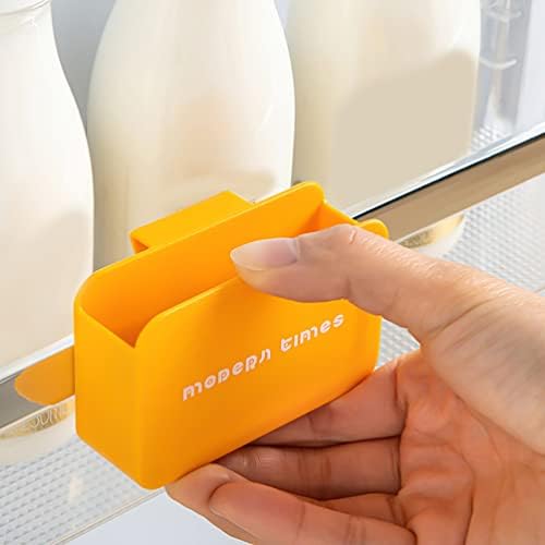 Mini geladeira Hemoton 2pcs Refrigerador lateral lateral de porta de chá Organizador de lanches Organizadores de especiarias Bolsa