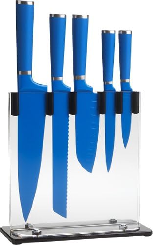 Conjunto de blocos de faca de 5 peças de Trudeau, azul