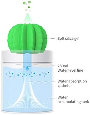 280ml Cactus Timing Umidificador de ar USB Sprayer de aromaterapia USB Mini dispositivo de aromaterapia de ar USB