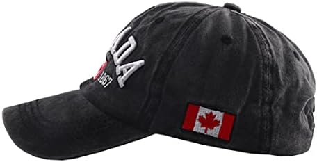 FOETEST CAP AJUSTÁVEL CLOTOL HAT BASEBOL CANADA CAPA CAPA BANGA BANDO CASSO CASUAL ENGROIDERY