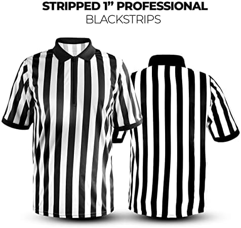 Pacote de wearcog de 2 camisa de árbitro masculino | Camisa de árbitros de meia manga de manga para futebol, basquete, futebol