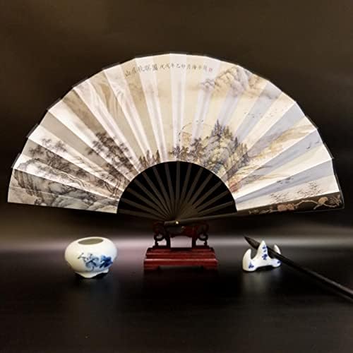 Mafsmjp Men Decorativo grande ventilador dobrável Bambu e Wood Fan Hand Decoration Fan Holiday Gift Hand Fan 2