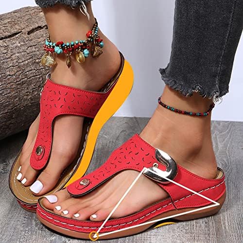 Plataforma feminina Slipper Summer Fashion Arch Suporte Flip Flips Roman Sandals Hollow Out Casual Slip On Slides Shoes