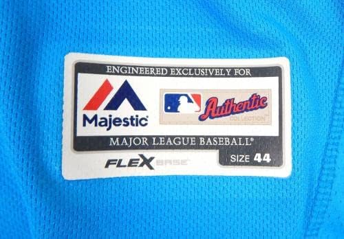 Miami Marlins Paulino #64 Game usou Blue Jersey 44 DP21974 - Jerseys MLB usada para jogo MLB