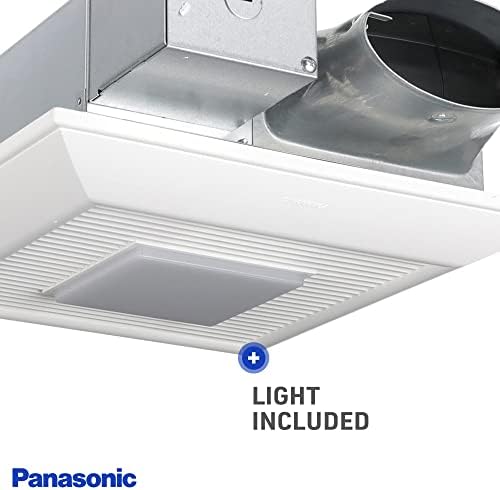 Panasonic FV-0510VSL1 Ventilação de ventilação DC Whispervalue com luz, 50-80-100 CFM