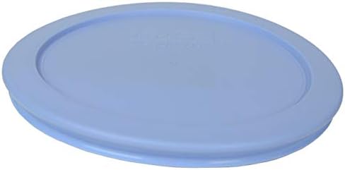 Pyrex 7201-PC Blue Munlowlower redondo plástico de armazenamento de alimentos Substituição de substituição, fabricado nos EUA