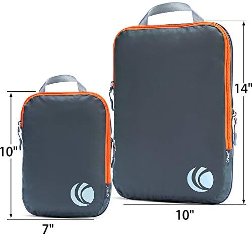 Cubos de empacotamento de compressão de cipway, Ultralight Expandable Travel Packing Organizadores para Carry On Bagage