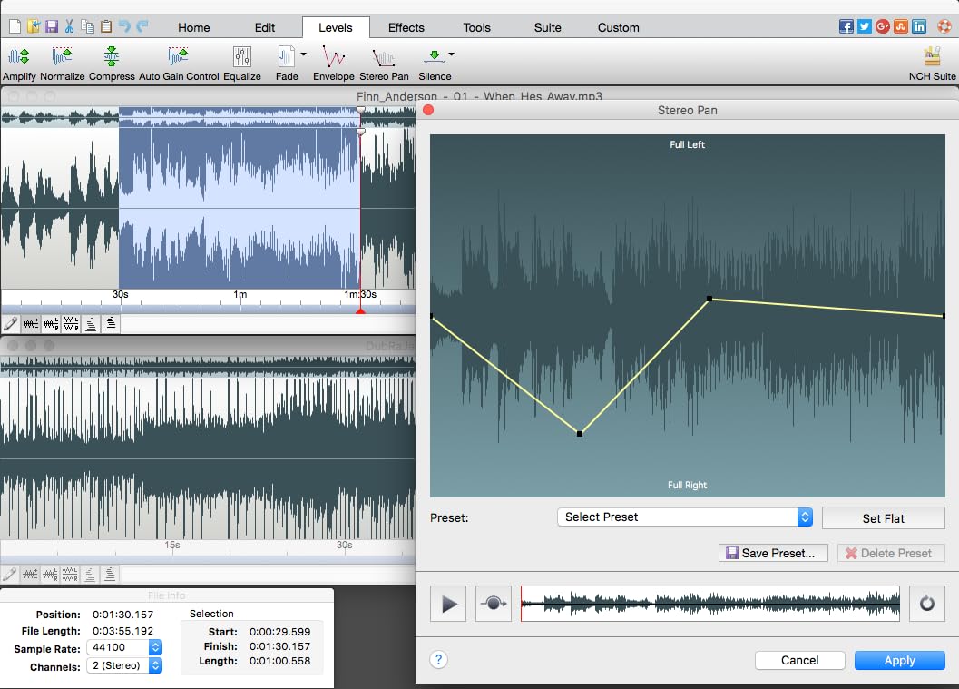 WavePad Free Audio Editor - Crie faixas de música e som com ferramentas e efeitos de edição de áudio [download]