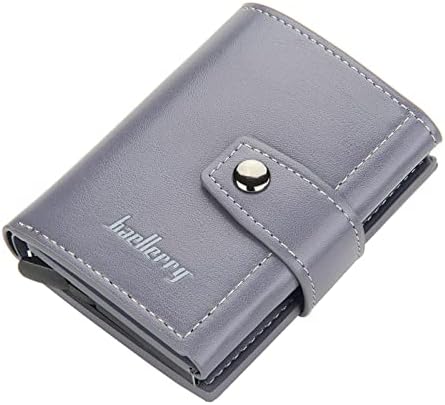 Porto de cartão de couro casual Card de bolsas curtas Carteiras de fixador de colchão de couro de couro de couro para o cordão