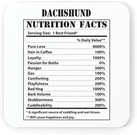 Fatos nutricionais de Dachshund engraçados