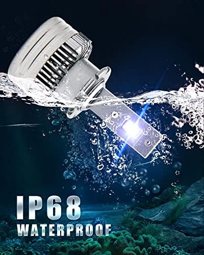 MICOTA D4S LED LED LED FARÇONS, 110W de alta potência, lâmpada de LED super branca de chip 6500k de 110W, IP68 Sistema