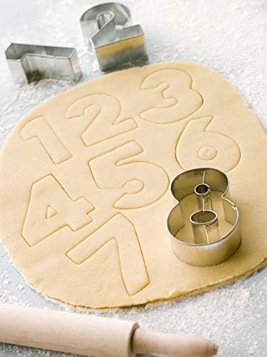 Cutters de biscoitos de grande número 9pcs biscoitos de biscoitos de aço inoxidável