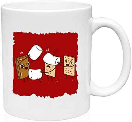 GBB imprime como os s'mores são feitos de caneca de cerâmica caneca de presente engraçada