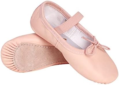 Sapatos de balé Stelle para meninas Slippers de dança de balé de couro genuíno para criança/crianças pequenas/meninos/meninos